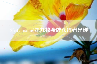 汉川第九枚金牌获得者是谁
