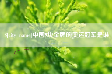 汉川中国9块金牌的奥运冠军是谁