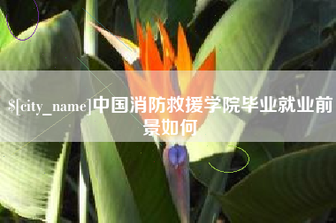 汉川中国消防救援学院毕业就业前景如何