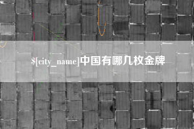 汉川中国有哪几枚金牌