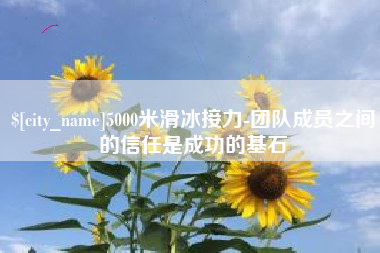 汉川5000米滑冰接力-团队成员之间的信任是成功的基石