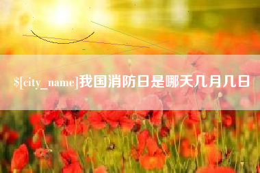 汉川我国消防日是哪天几月几日