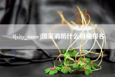 汉川国家消防什么时候报名