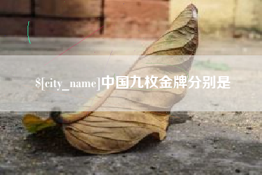 汉川中国九枚金牌分别是