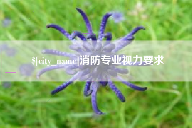 汉川消防专业视力要求