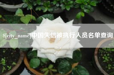 汉川中国失信被执行人员名单查询