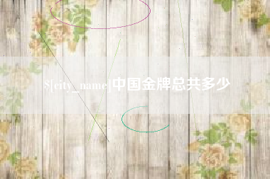 汉川中国金牌总共多少