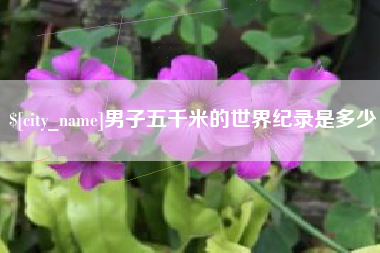 汉川男子五千米的世界纪录是多少
