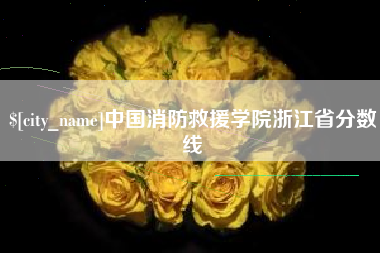 汉川中国消防救援学院浙江省分数线