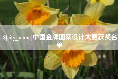 汉川中国金牌图案设计大赛获奖名单