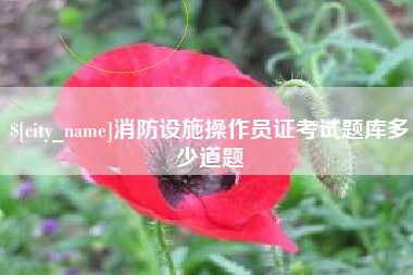 汉川消防设施操作员证考试题库多少道题