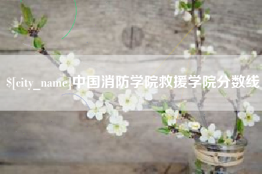 汉川中国消防学院救援学院分数线