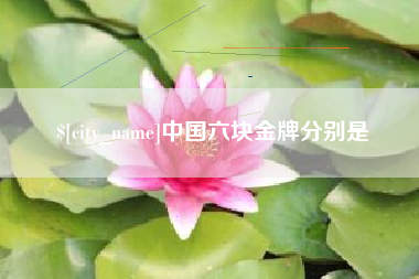 汉川中国六块金牌分别是